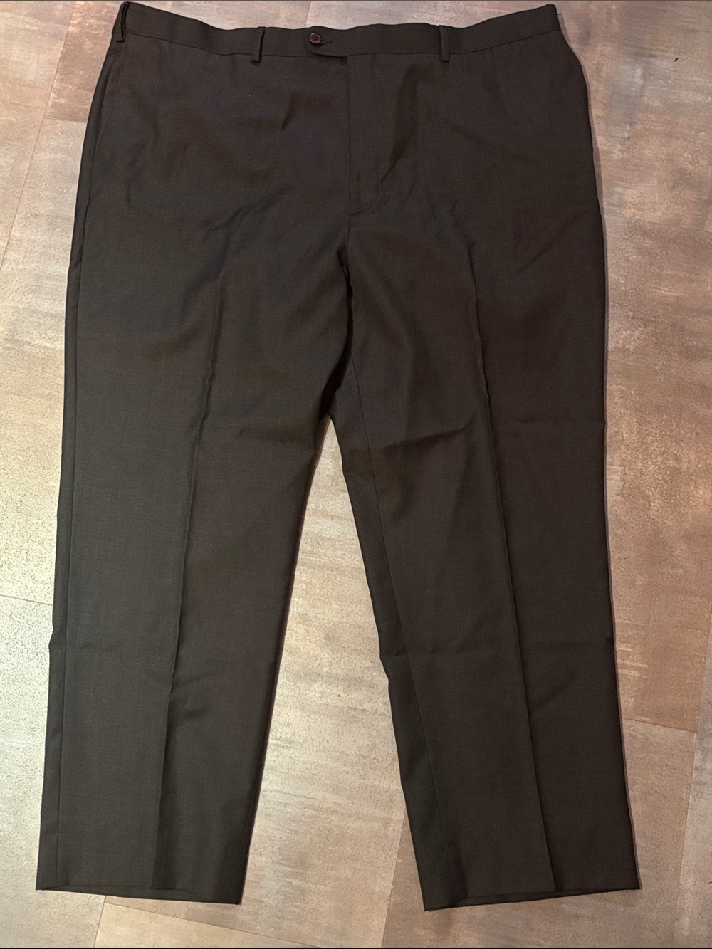 Greg Peters Classic Men's W48 L32 Black Dress Pants - Tailored Straight Fit